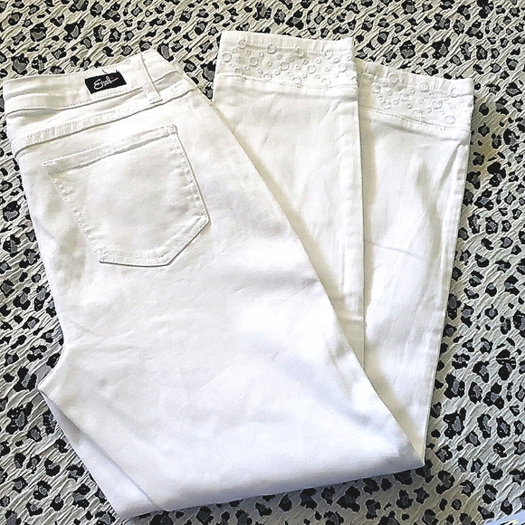 Earl jean white jeans  size 10 - Picture 2 of 7